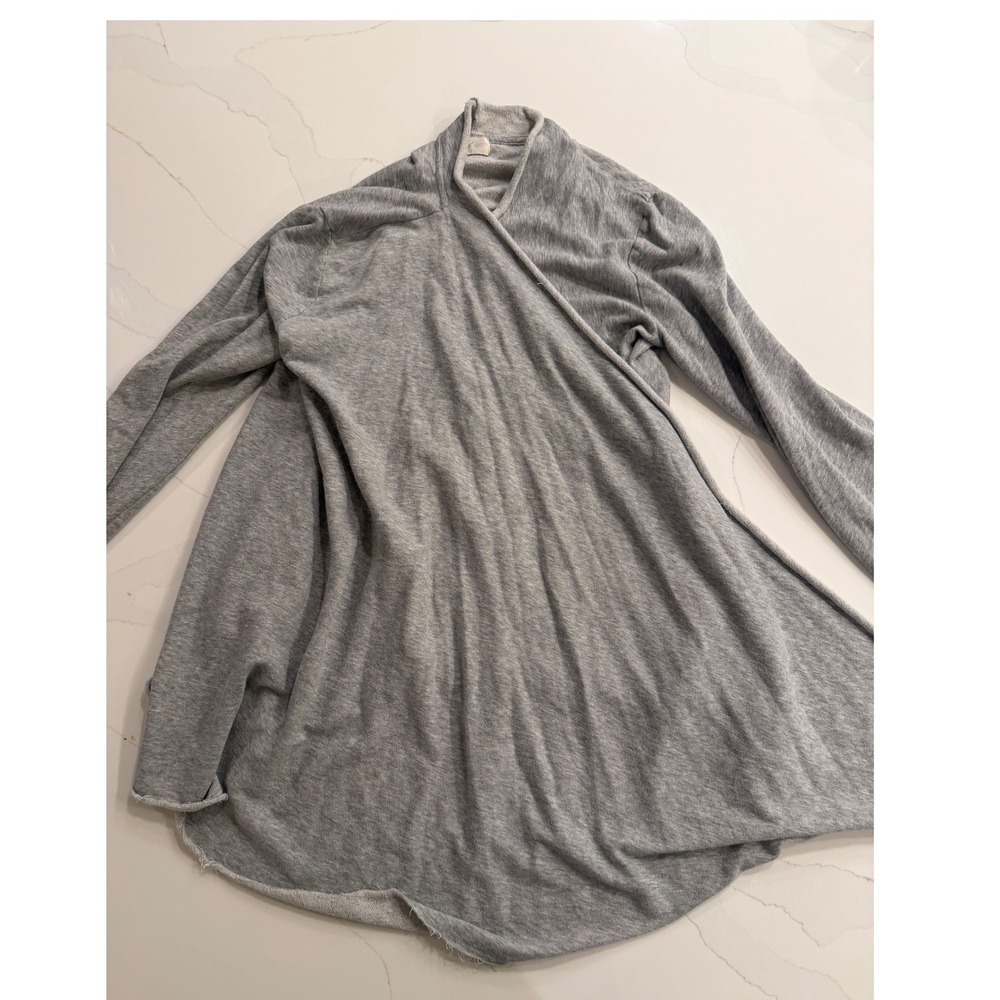 STEM Grey Open Front Lightweight Cardigan Sweater Women Size M